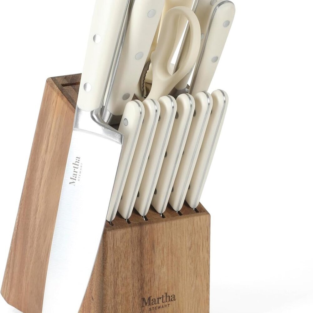 Eastwalk 14 Piece High Carbon Stainless Steel Cutlery Kitchen Knife Block Set w/